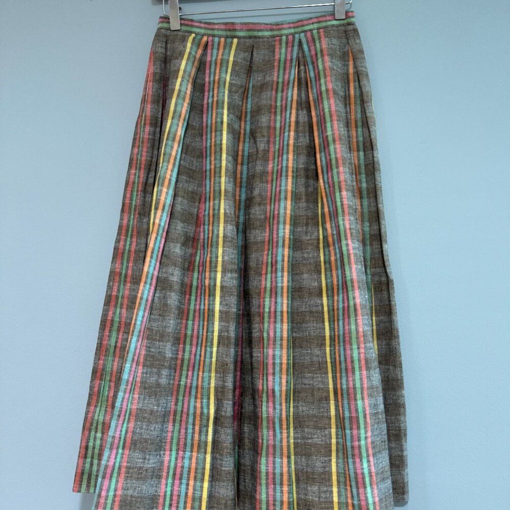 Vintage Jones New York Striped Midi Skirt